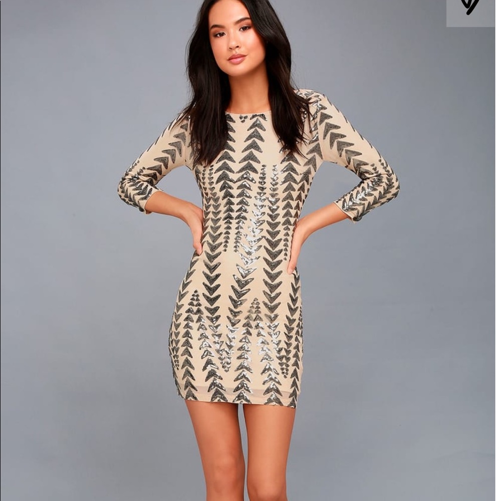 Lulus Bodycon Sequin Dress